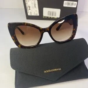 ? - New Authentic DOLCE & GABBANA Women\'s Brown Butterfly Sunglasses DG4405-… Dolce & Gabbana DG4405 Women main image 2